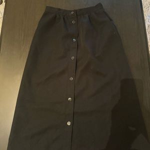 Black maxi skirt
